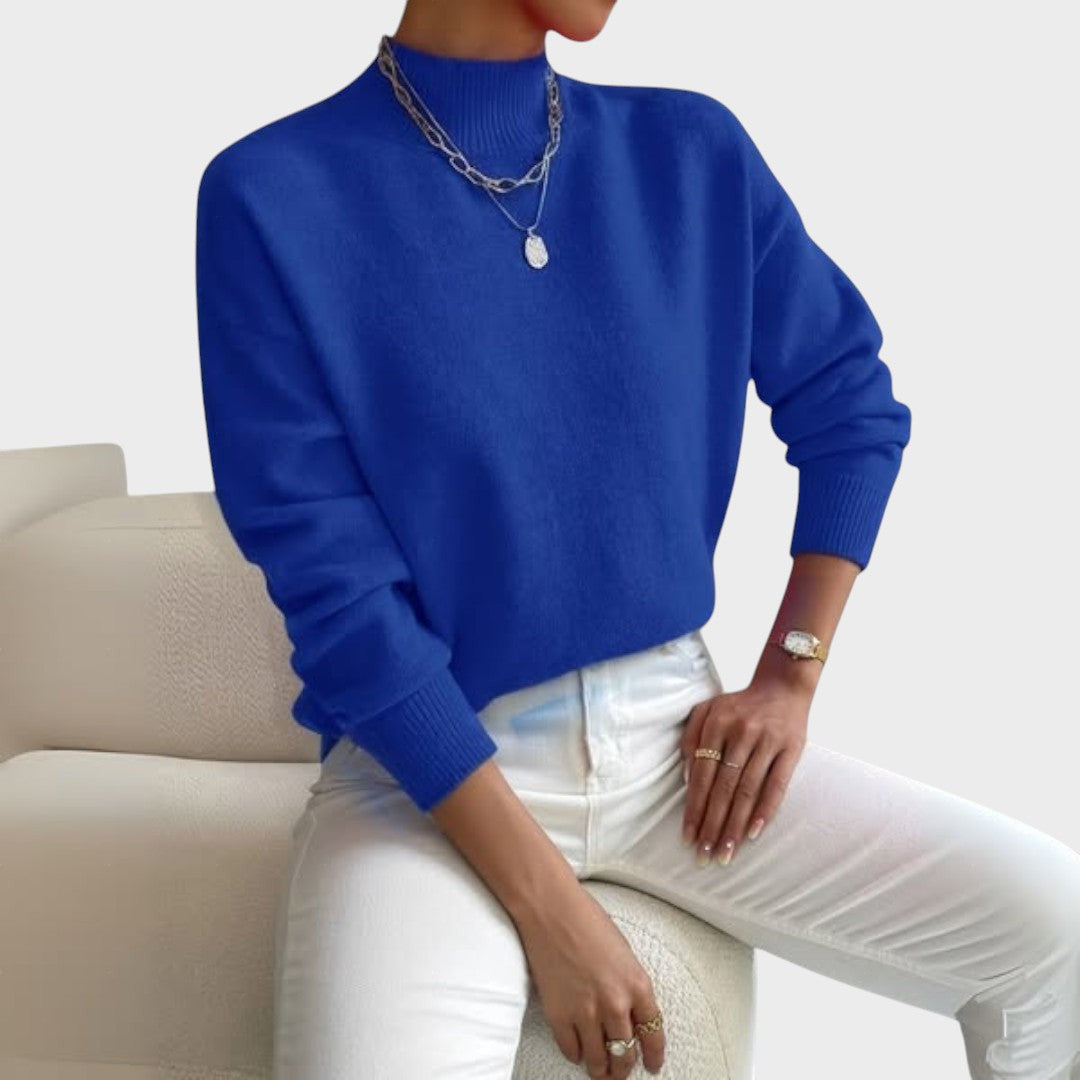 pulover Beatriz din tricot cu mâneci lungi