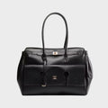 geantă tote neagră damă Valentina elegantă