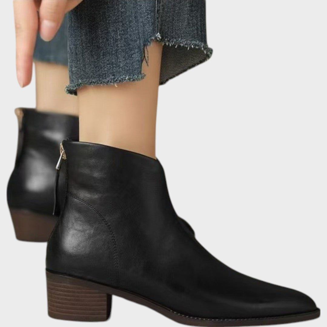 cira botine din piele elegante 