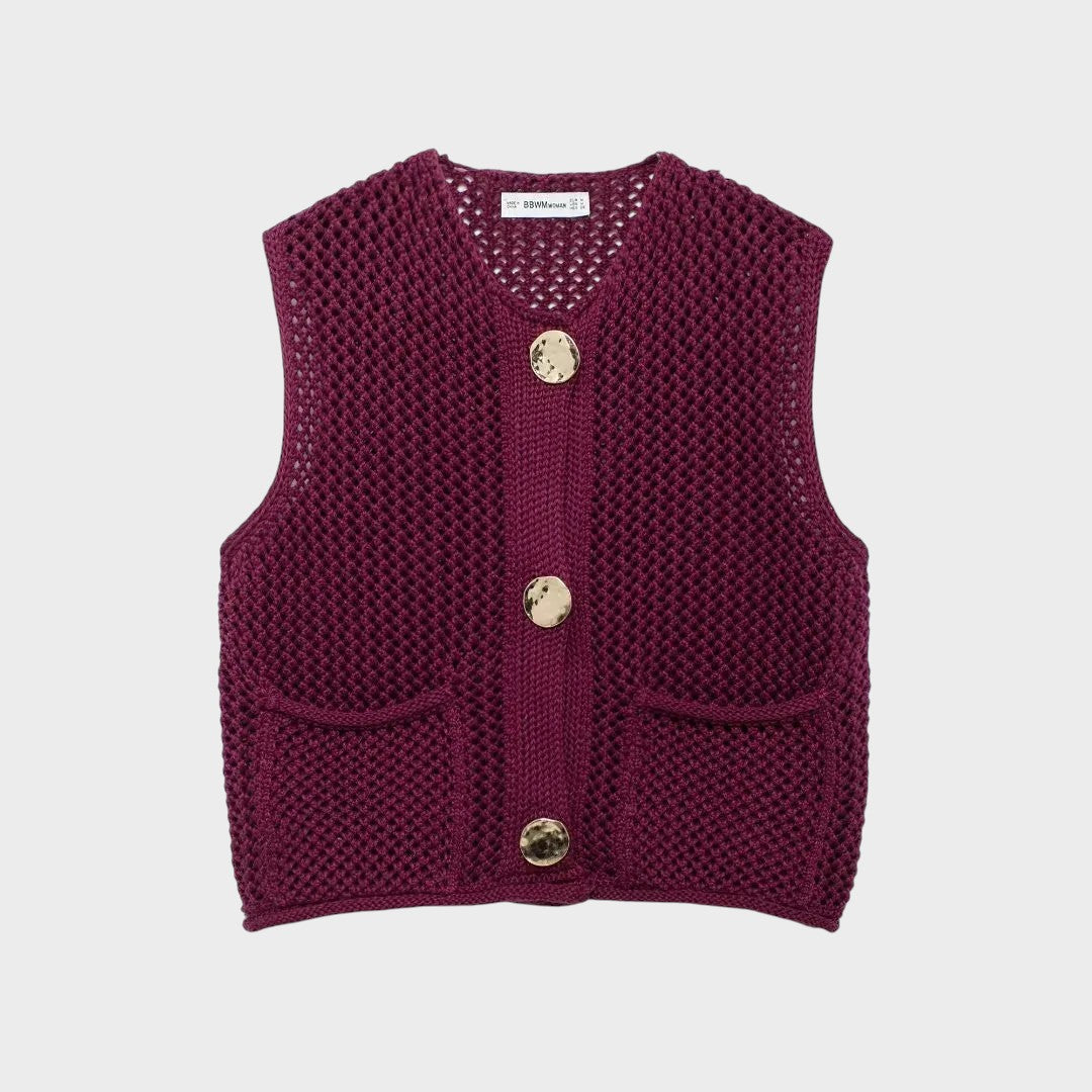 vestă tricotată damă Angel stil casual chic
