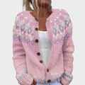 cardigan cu nasturi damă Zandra negru elegant
