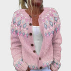 cardigan cu nasturi damă Zandra negru elegant