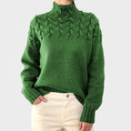 Pulover elegant din tricot Lari față