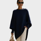 pulover din tricot cu volum la mâneci Cătălina outfit elegant casual
