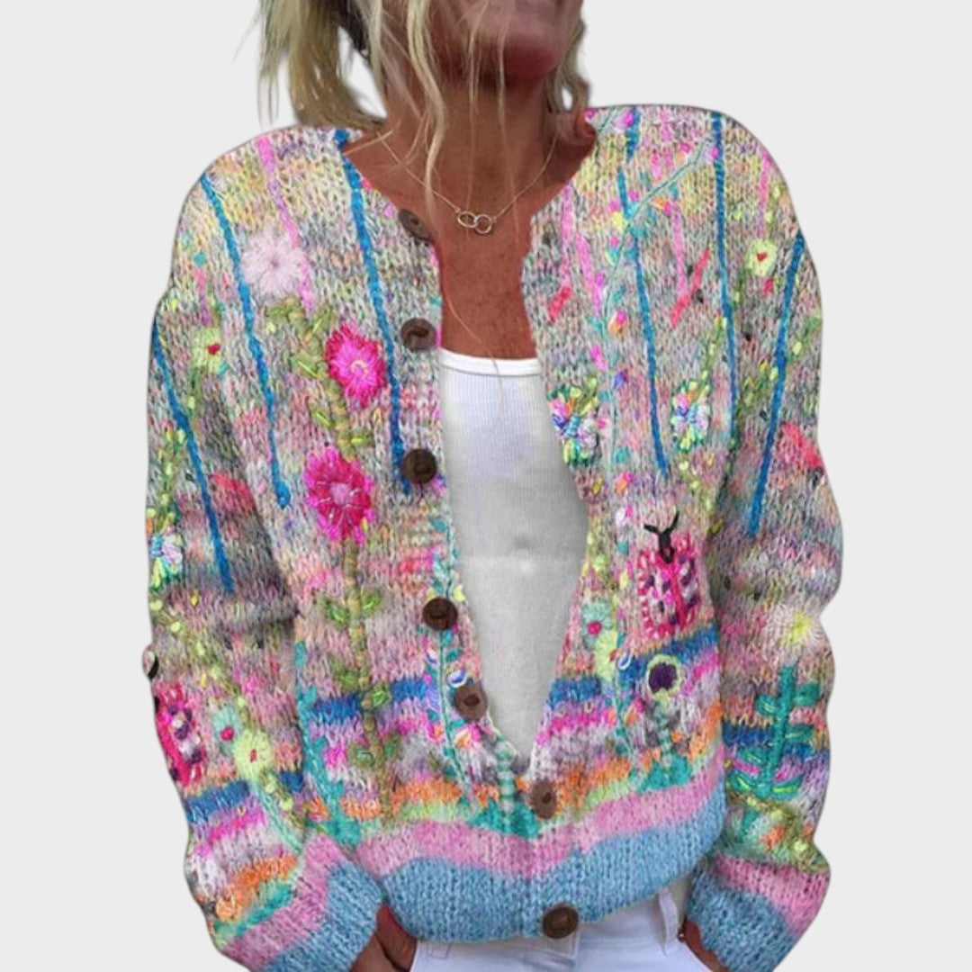 cardigan cu nasturi damă Zandra croială modernă