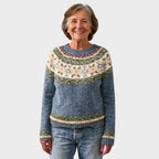 pulover cu model damă Eleanora detalii tricot