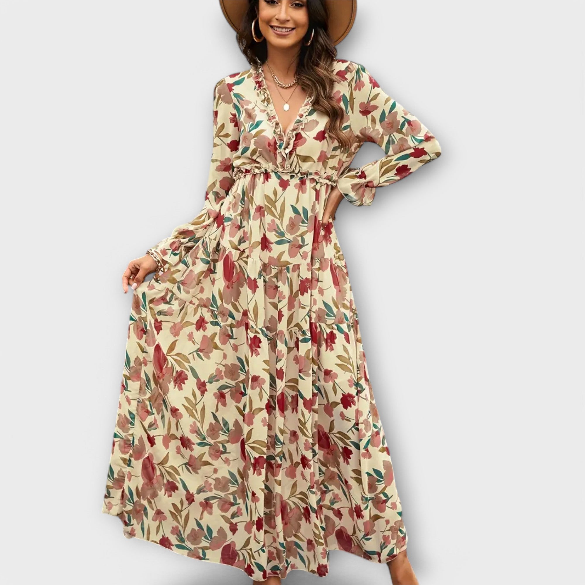 LILA – Titkos kert maxi ruha