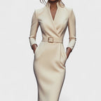 Adriana | Mandarin Luxe – maxi ruha övvel