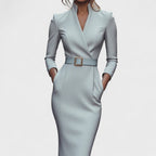 Adriana | Mandarin Luxe – maxi ruha övvel