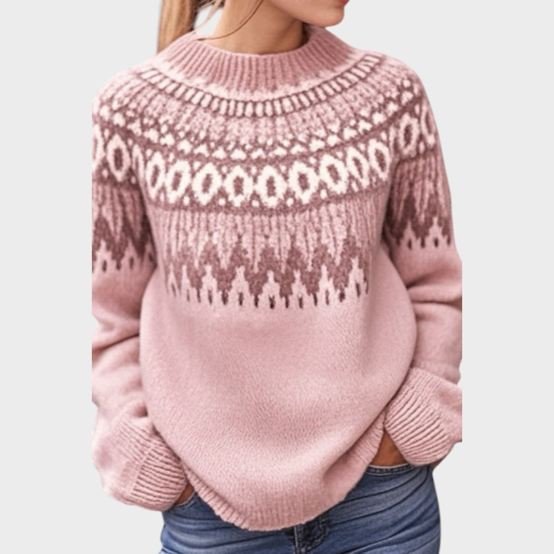 pulover basic din tricot Beatriz stil modern