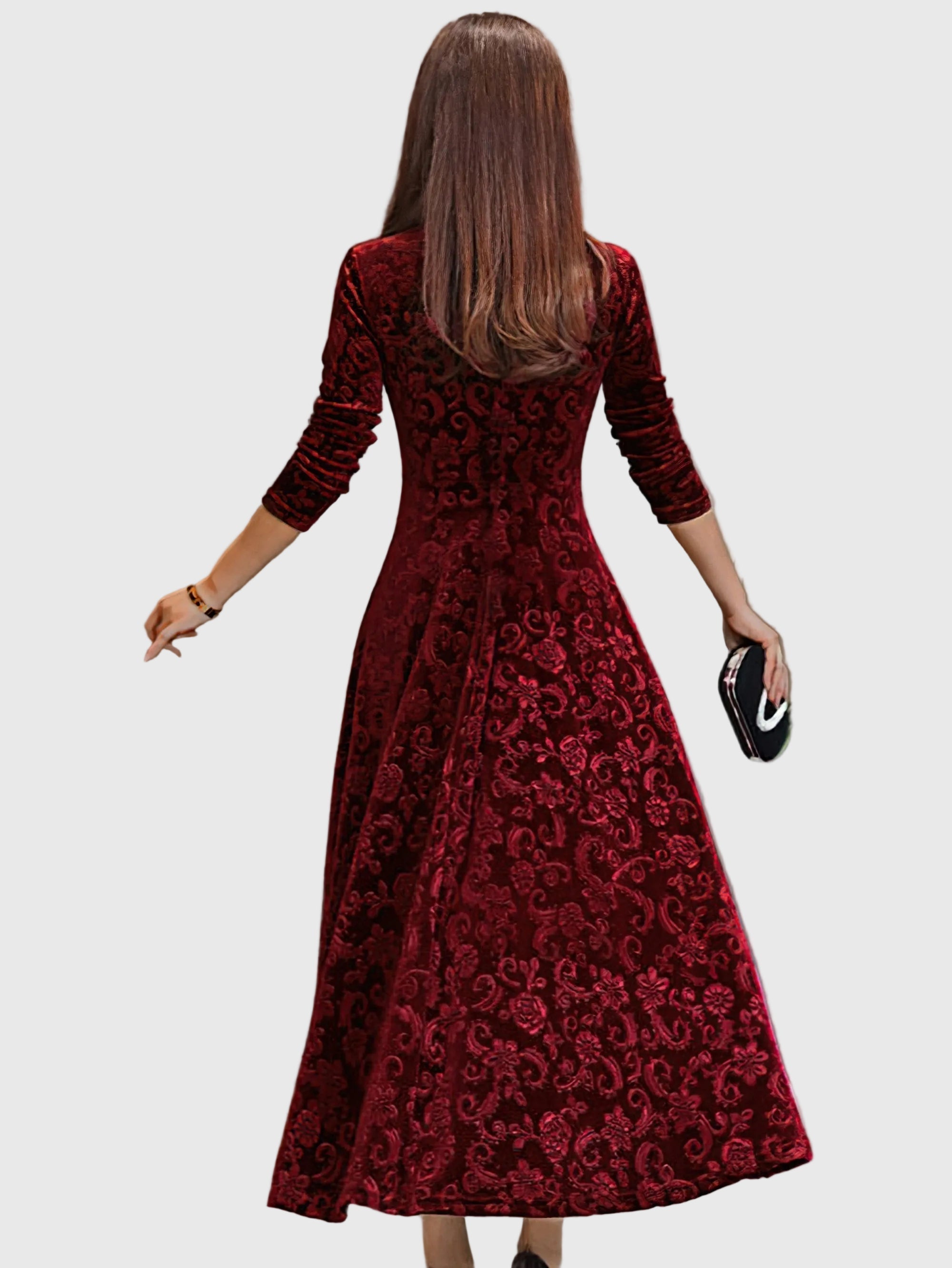 Noémi - Ünnepi Velúr Elegancia Ruha