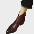 cira botine din piele elegante 