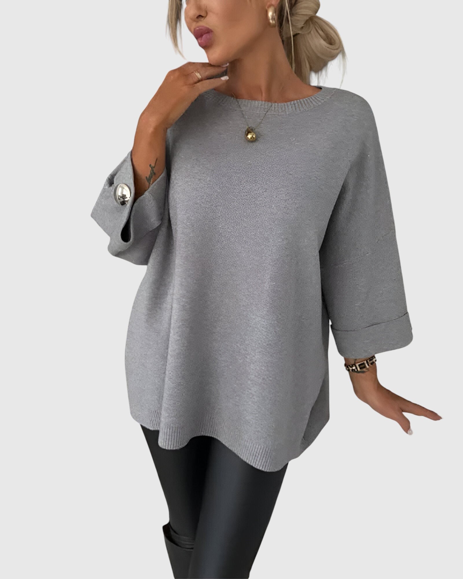 Janel - Elegáns mindennapi pulóver