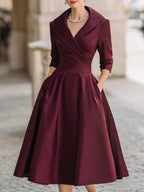 Clara – Elegáns Midi Ruha