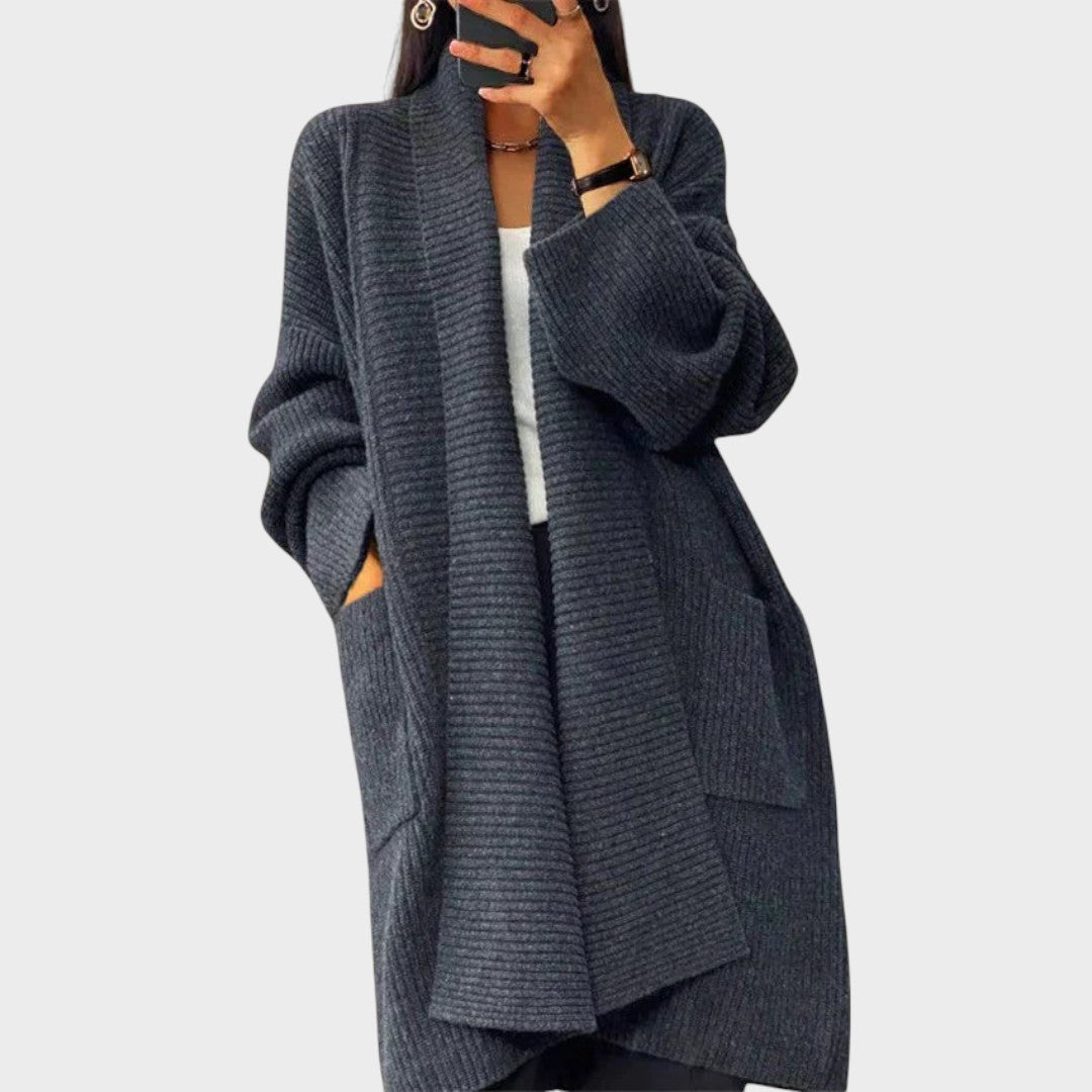 Elsa Cardigan Lung din Tricot Elegant Confortabil și Versatil