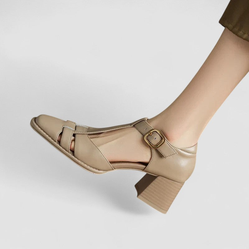 Scarlett – Ortopéd T-strap Blokk sarkú