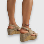 Mia – Vintage platform szandál