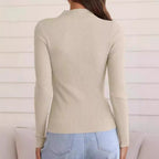 Tricou basic din material tricotat  elegant și versatil