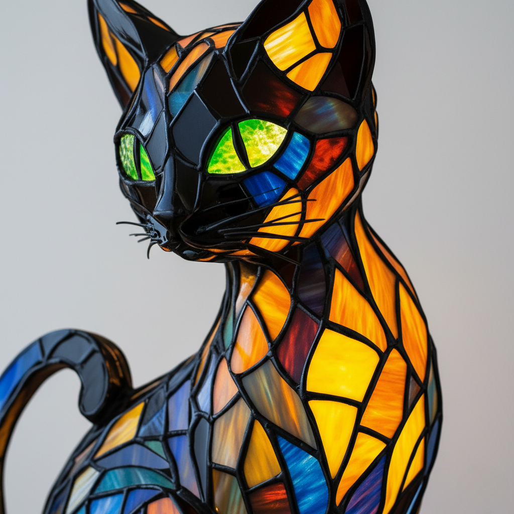 Elegáns macska figura