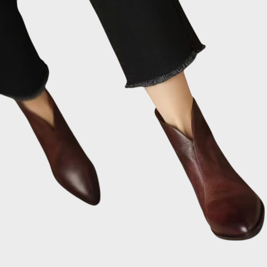 cira botine din piele elegante 
