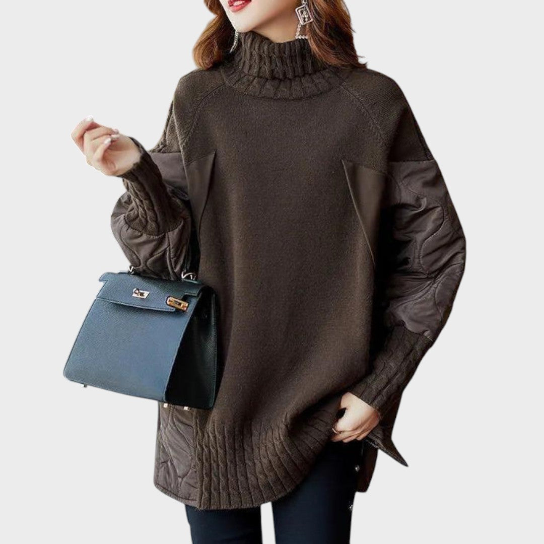 Iulia oversize pulóver magas nyakkal