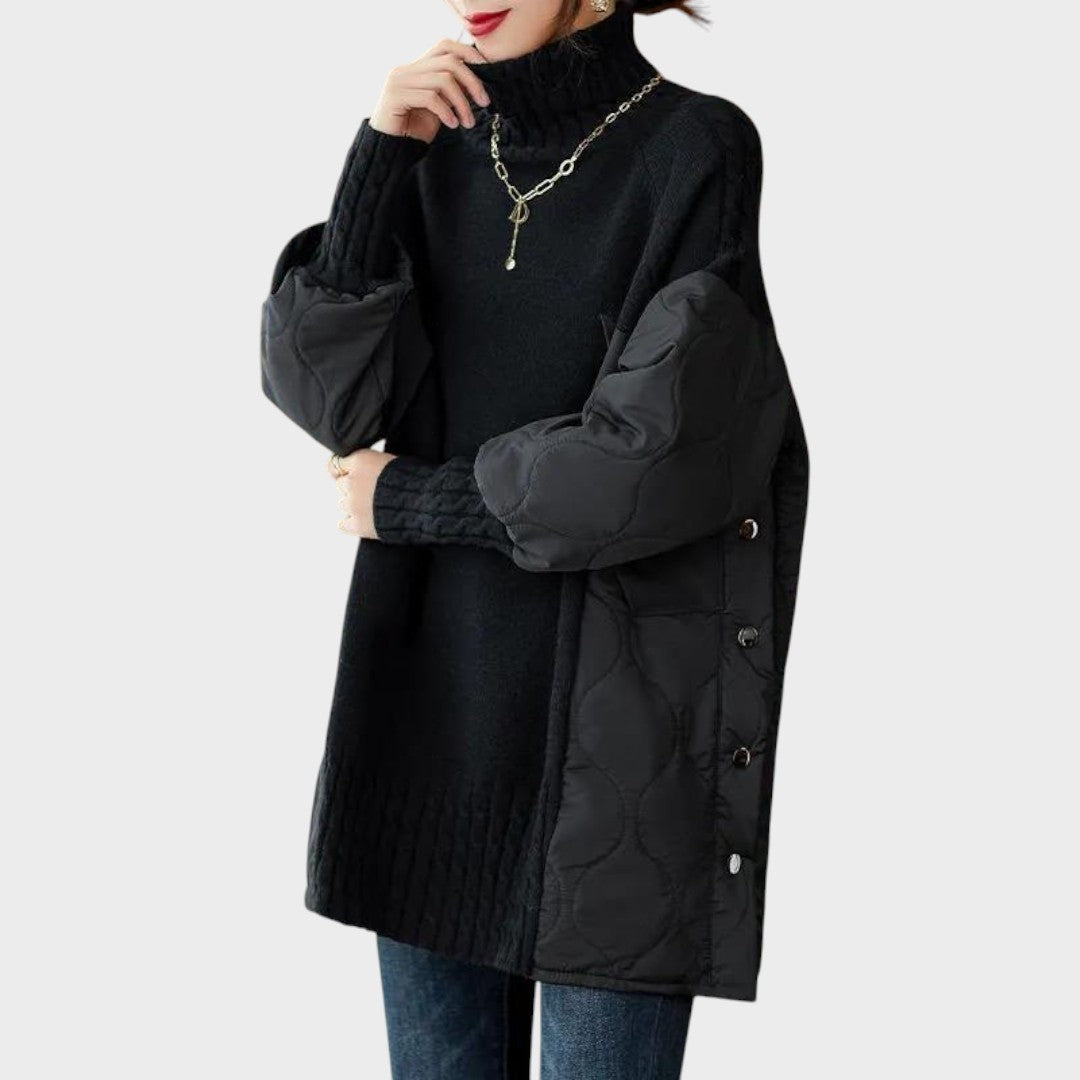 Iulia oversize pulóver magas nyakkal