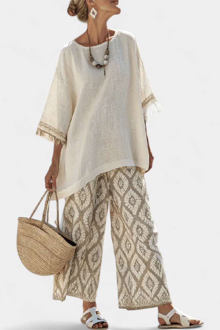 Eduarda - Elegáns Boho Chic Szett a kifinomult megjelenésért