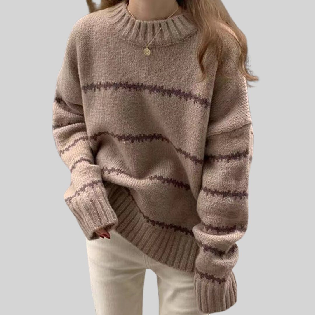 Emily Pulover Cald de Tricot pentru Femei Stil Modern vedere frontală