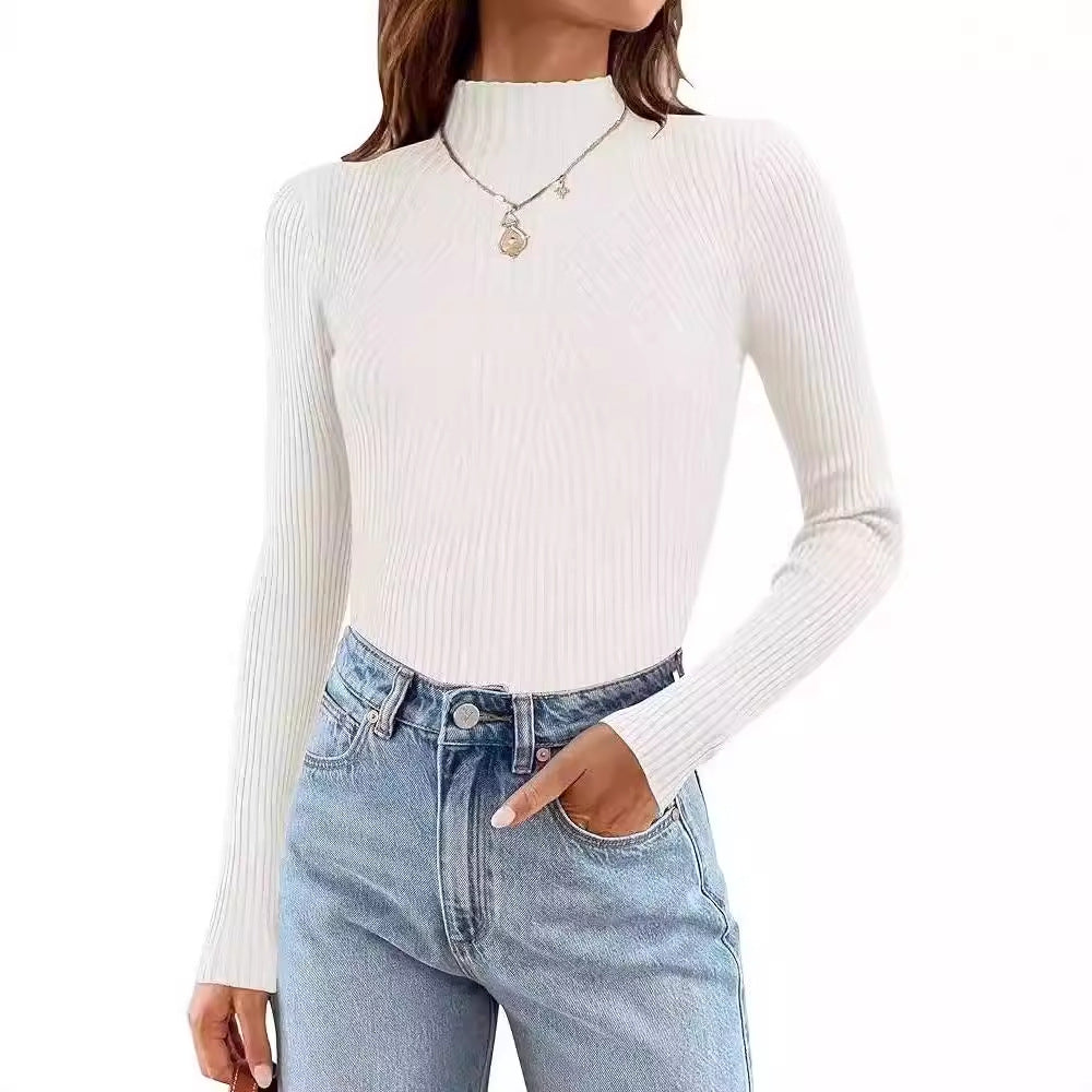 Tricou basic din material tricotat  elegant și versatil stil modern