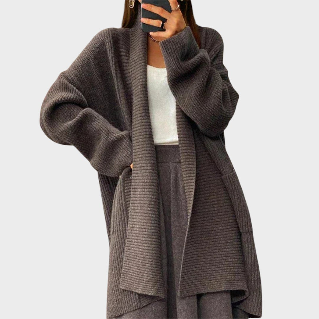 Elsa Cardigan Lung din Tricot Elegant Confortabil și Versatil