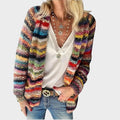 Cardigan multicolor Marília față