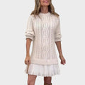 rochie din tricot cu cădere naturală Stefania culoare neagră