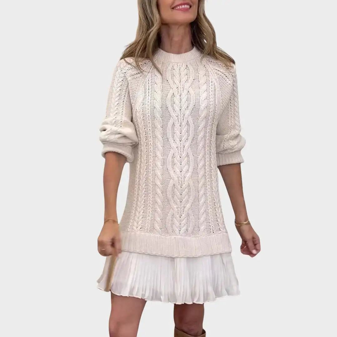 rochie din tricot cu cădere naturală Stefania culoare neagră