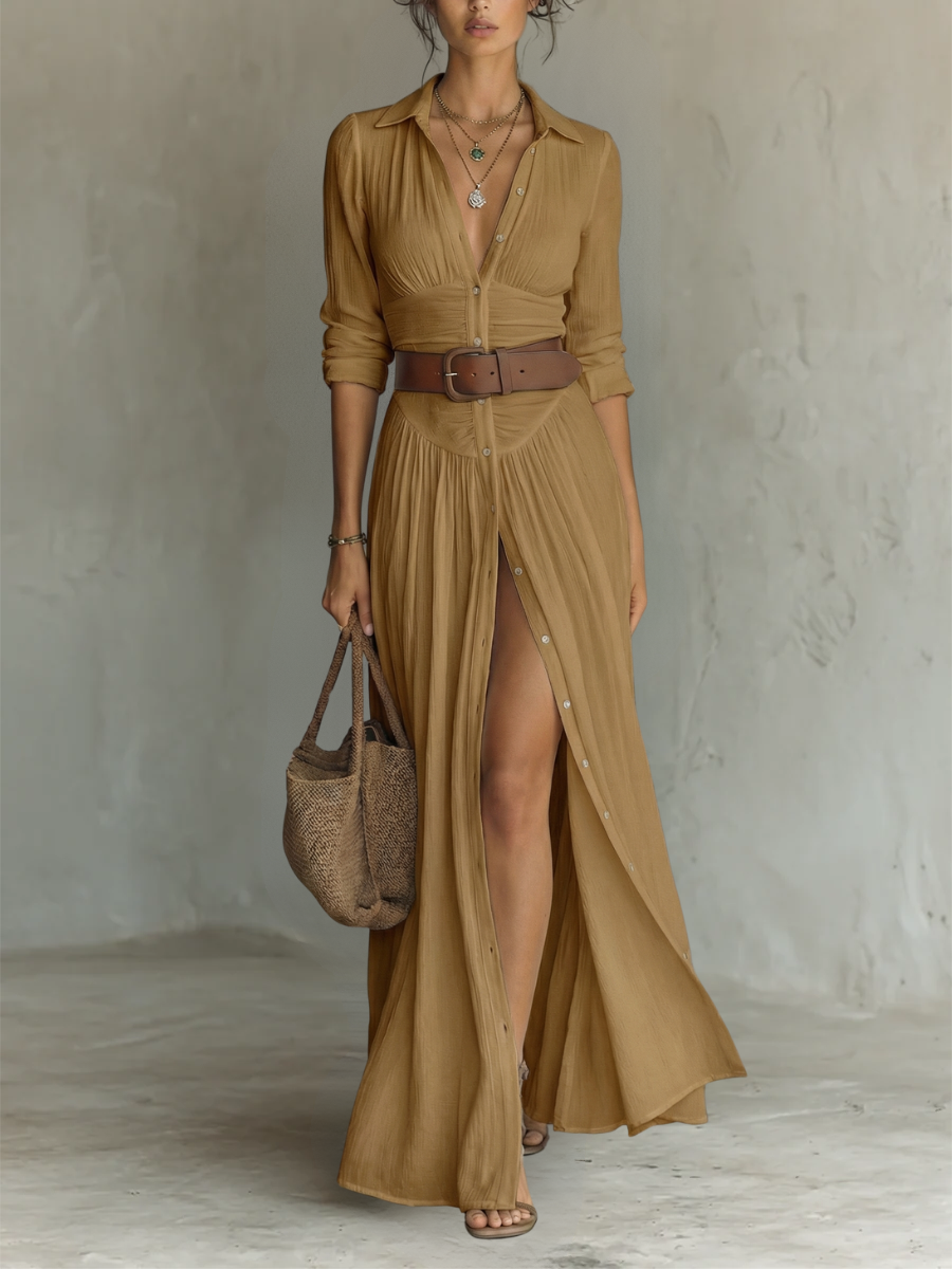 Henrietta – hosszú ujjú maxi ruha