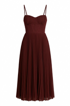 Jasmin – Pliszírozott Bustier Maxi Ruha