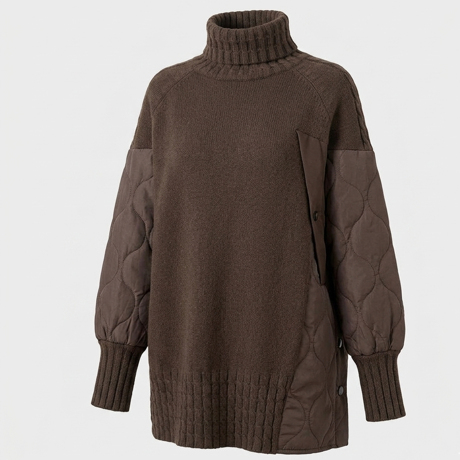 Iulia oversize pulóver magas nyakkal