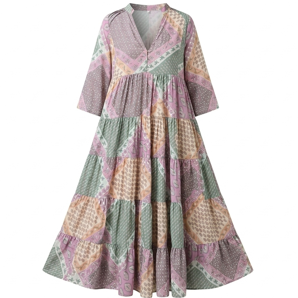 Florentina - Elegáns Nyomott Ruha