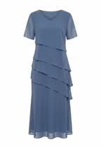 Bianca – Réteges Chiffon Midi Ruha