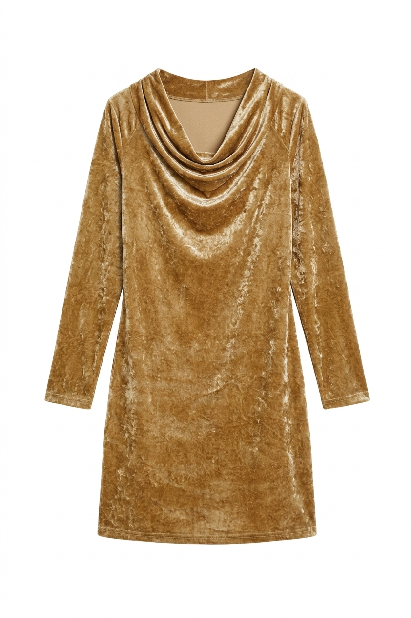 Friederike – Laza Fazonú Bársonydress