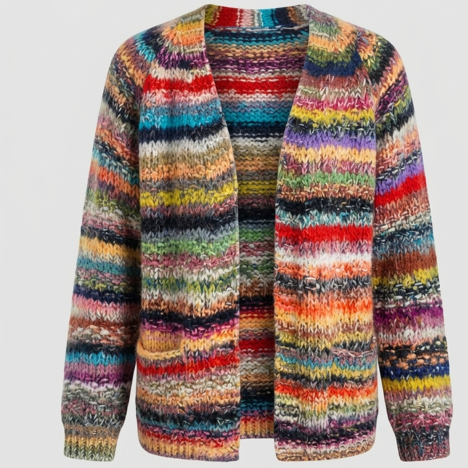Marília multicolor kardigán – Stílusos és kényelmes