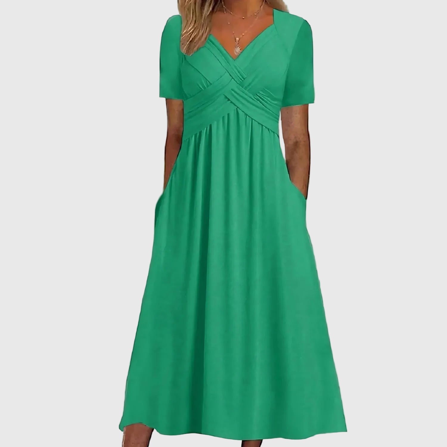 Miléna – elegáns A-vonalú midi ruha
