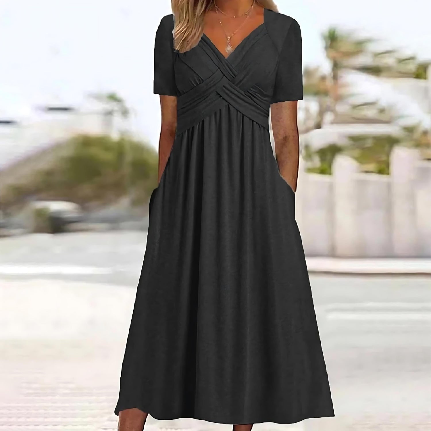 Miléna – elegáns A-vonalú midi ruha