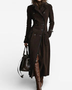 Nathalie – Suede Trench Coat