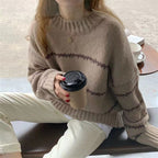 Emily Pulover Cald de Tricot pentru Femei Stil Modern prezentare
