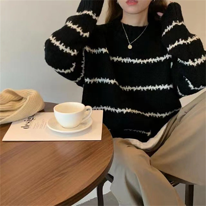 Emily Pulover Cald de Tricot pentru Femei Stil Modern vedere laterală
