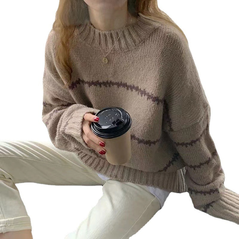 Emily Pulover Cald de Tricot pentru Femei Stil Modern detaliu material