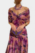 Hannah – Elegáns Virágmintás Maxi Ruha