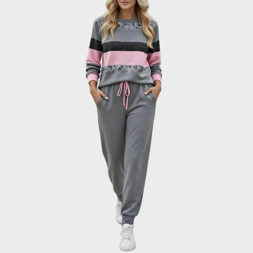 Zofie - Elegáns csíkos komplett szett