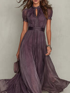 Lívia – elegáns sifon maxi ruha