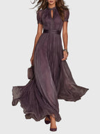 Lívia – elegáns sifon maxi ruha